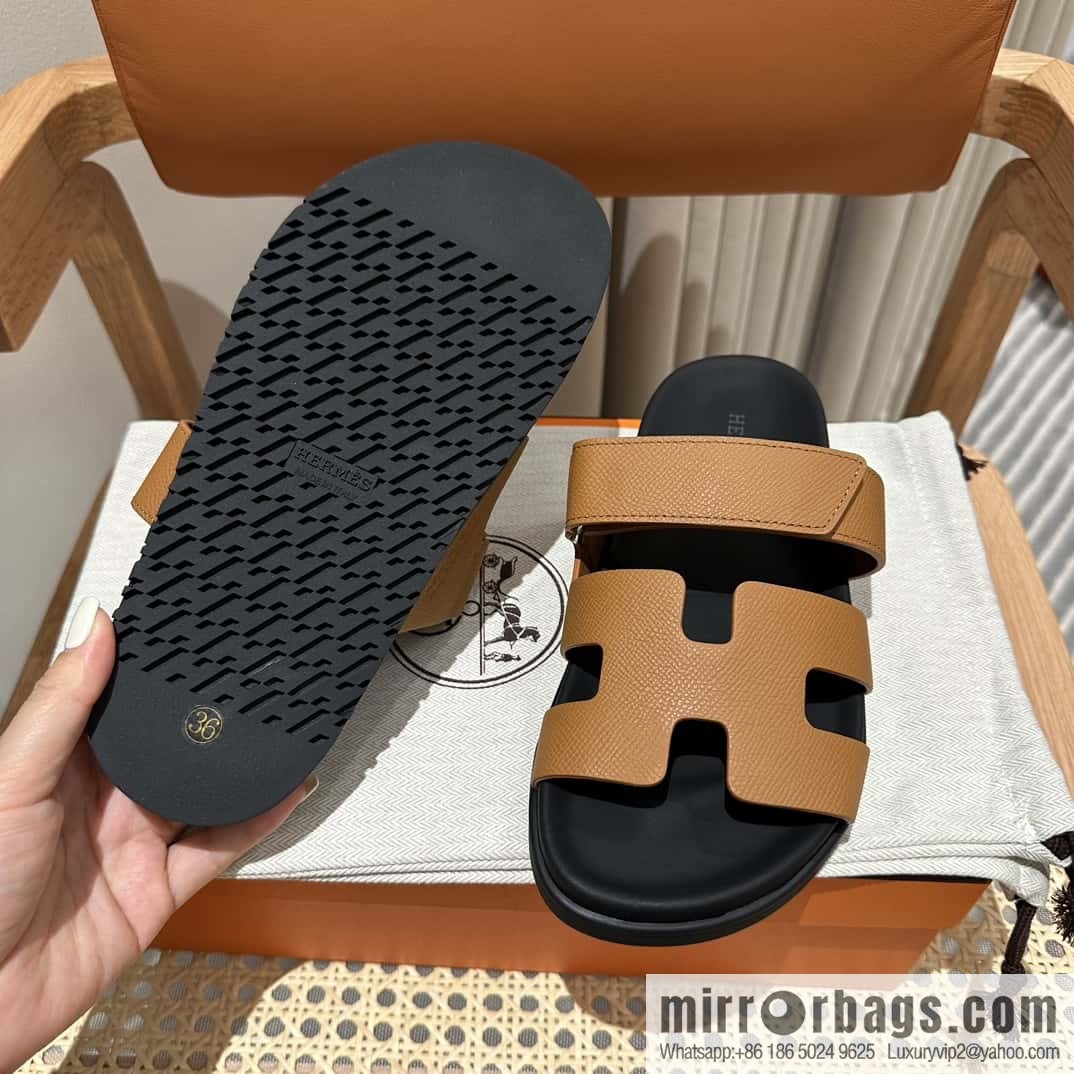 Hermès second uncle shoes 🐎🐎 palm print yellowish