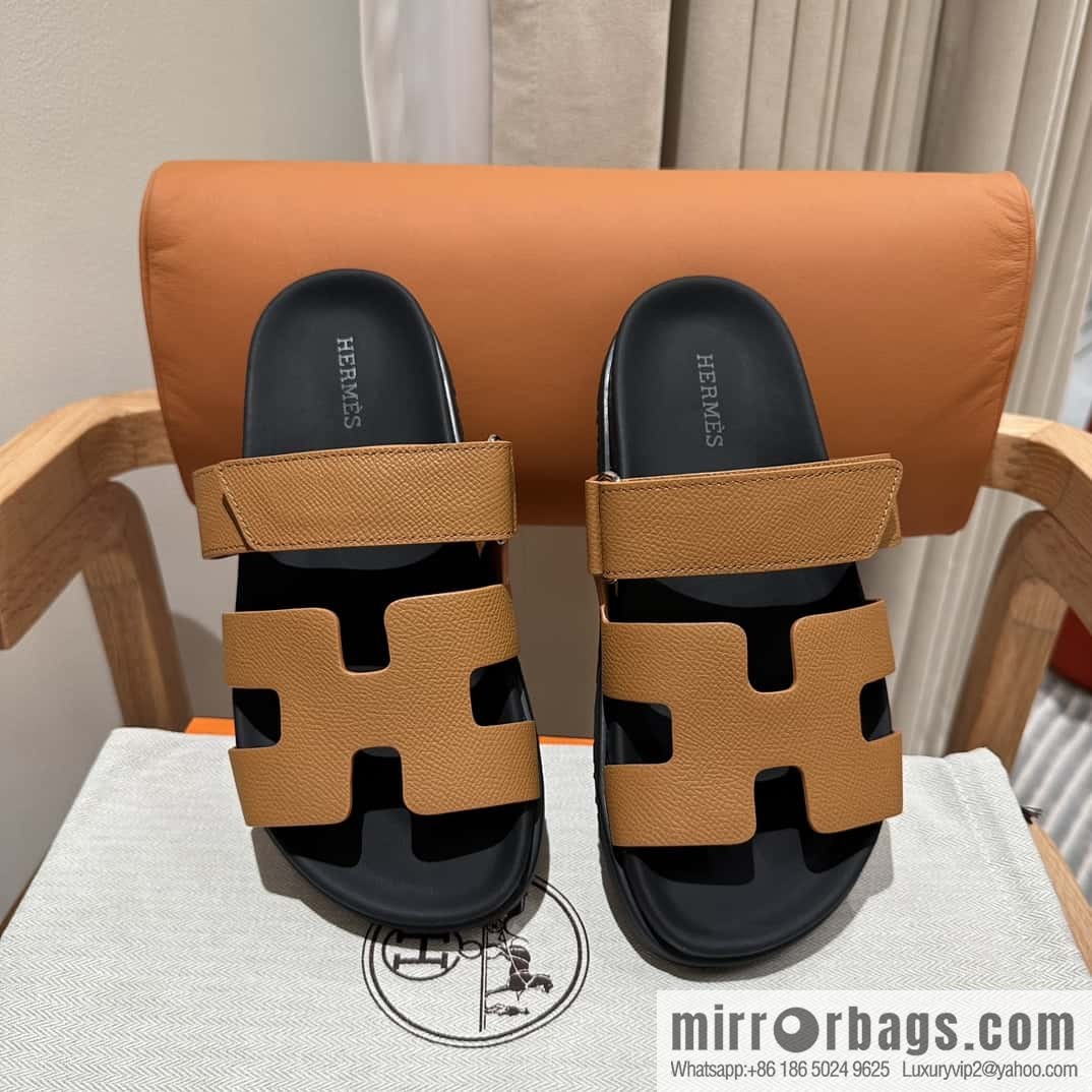 Hermès second uncle shoes 🐎🐎 palm print yellowish