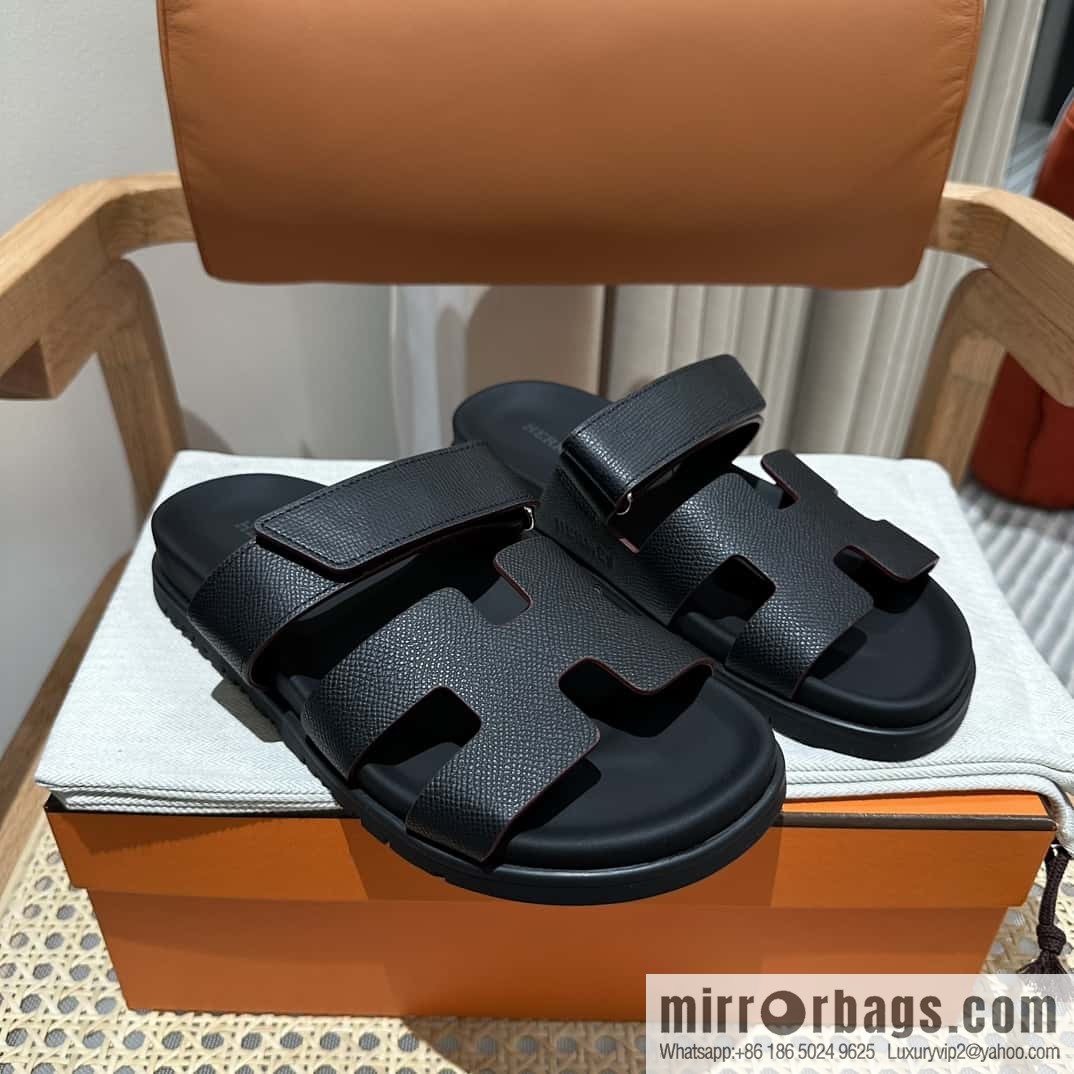 Hermès second uncle shoes 🐎🐎 palm print black