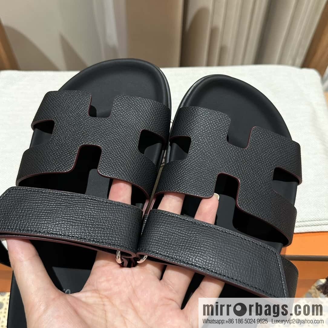Hermès second uncle shoes 🐎🐎 palm print black