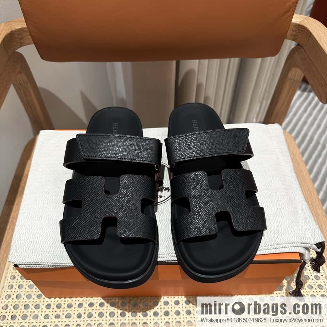 Hermès second uncle shoes 🐎🐎 palm print black