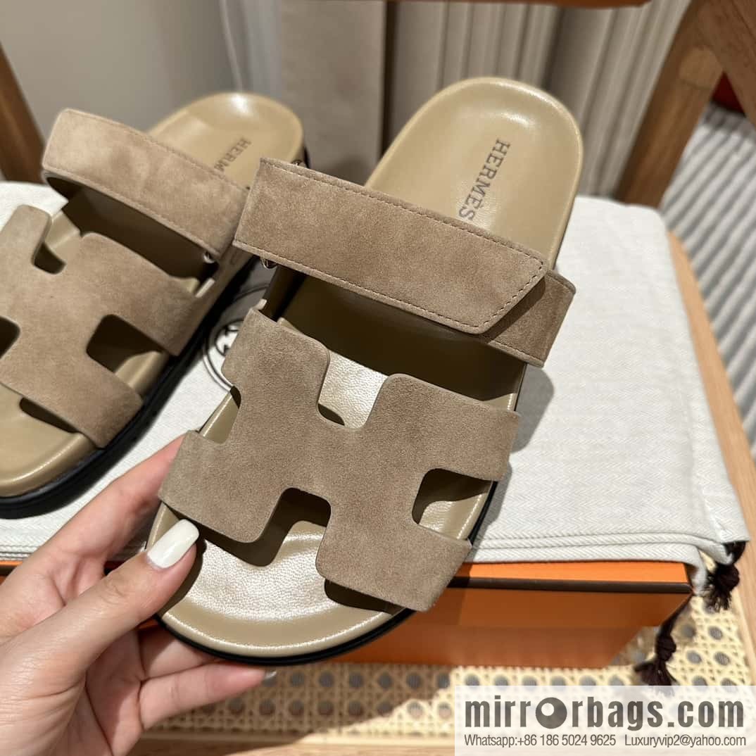 Hermès second uncle shoes 🐎🐎 Yangjing milk tea color