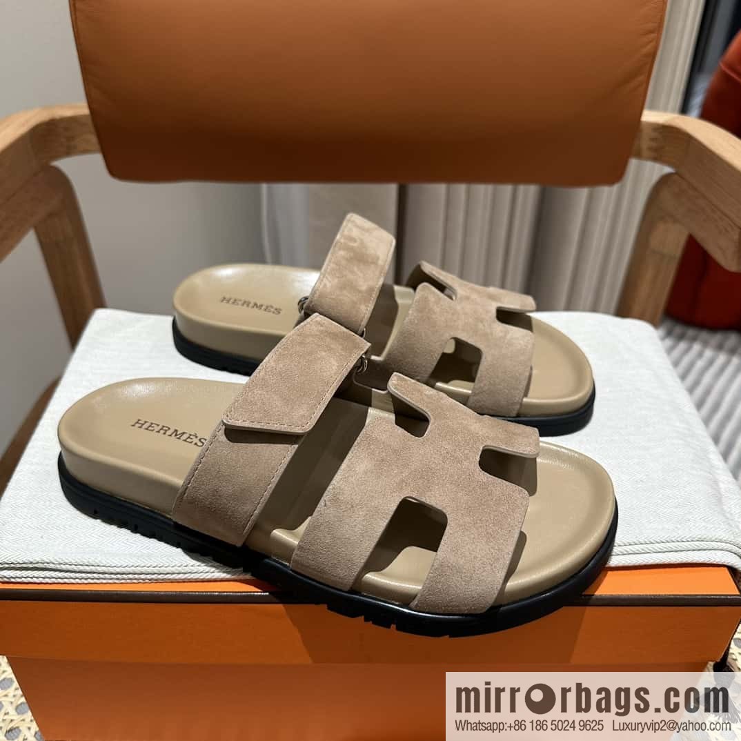 Hermès second uncle shoes 🐎🐎 Yangjing milk tea color