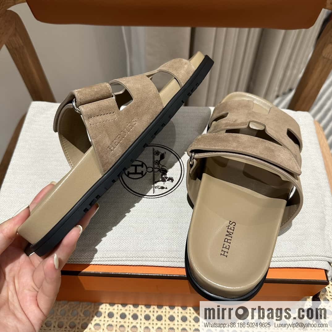Hermès second uncle shoes 🐎🐎 Yangjing milk tea color