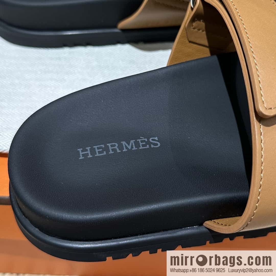 Hermès second uncle shoes 🐎🐎 plain gold brown
