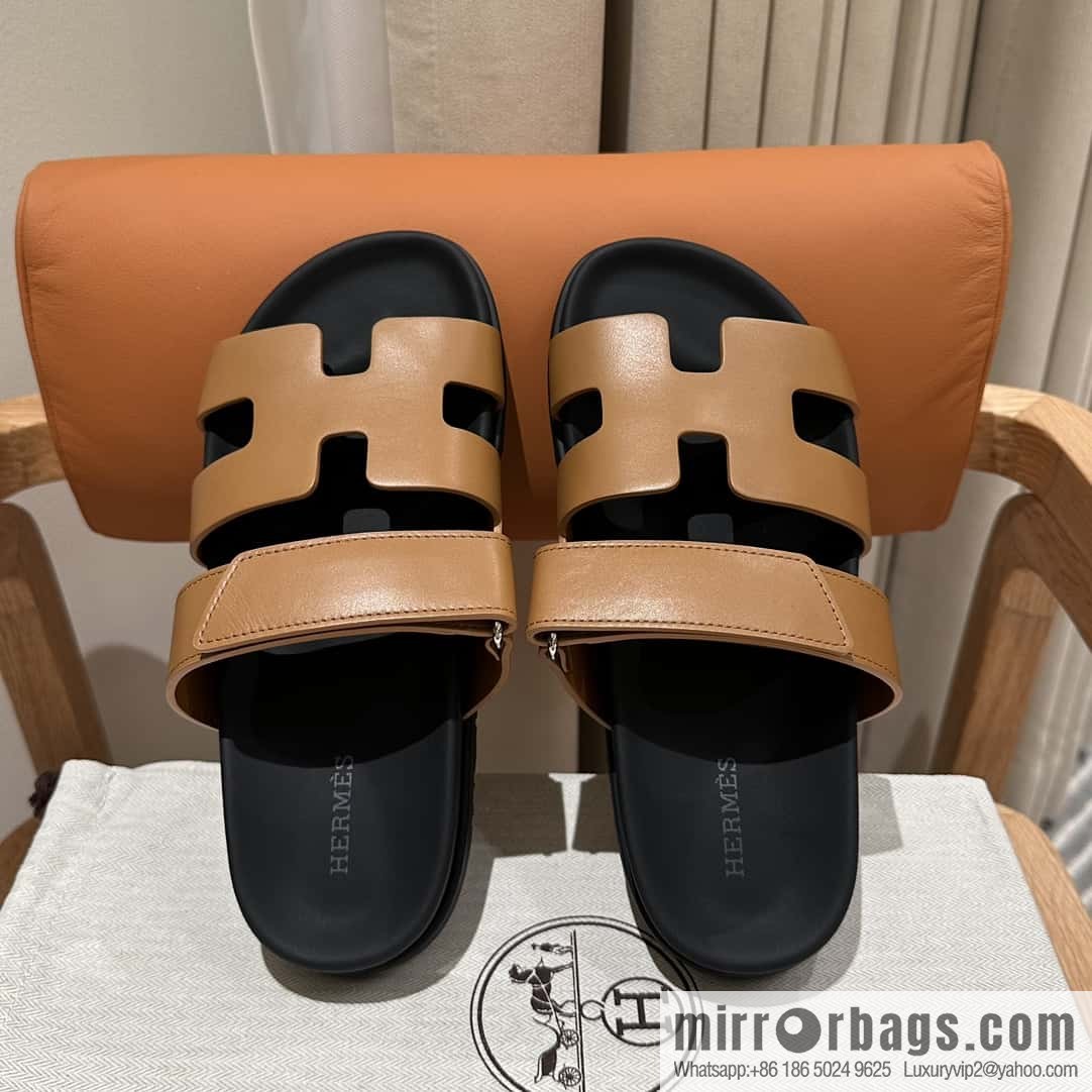 Hermès second uncle shoes 🐎🐎 plain gold brown