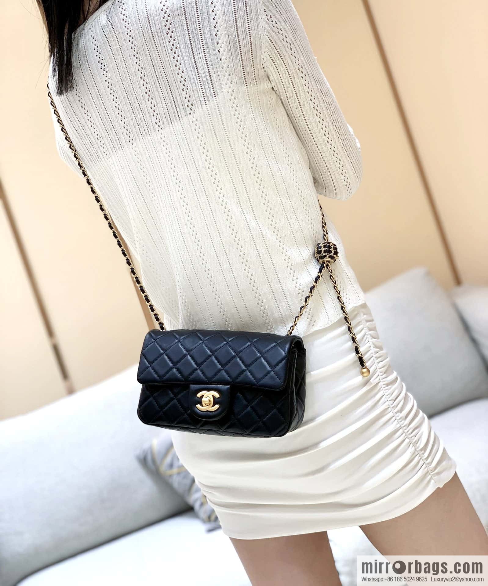 CHANEL 22P Latest Walnut Golden Ball AS1787