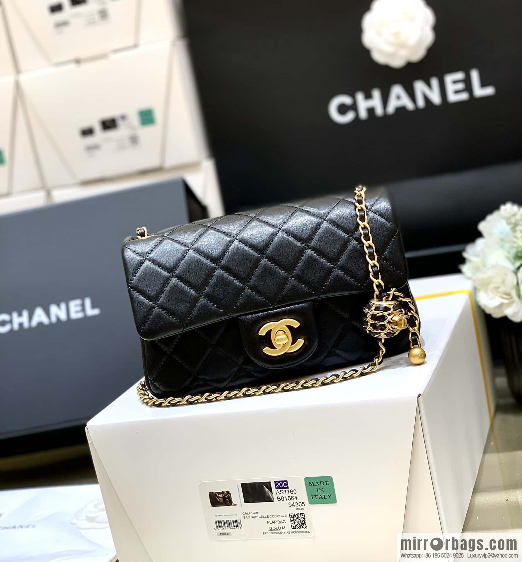 CHANEL 22P Latest Walnut Golden Ball AS1787