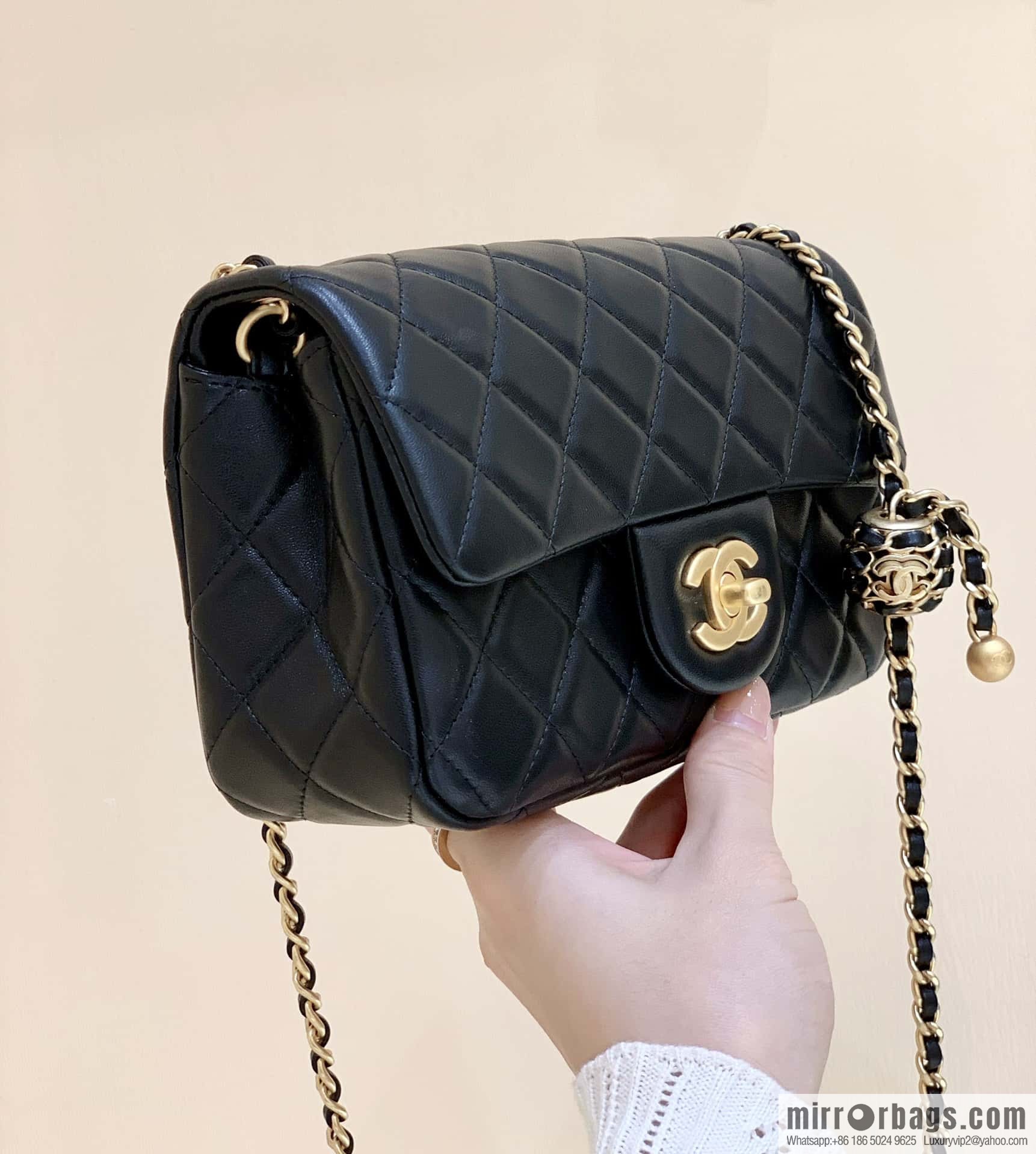 CHANEL 22P Latest Walnut Golden Ball AS1787