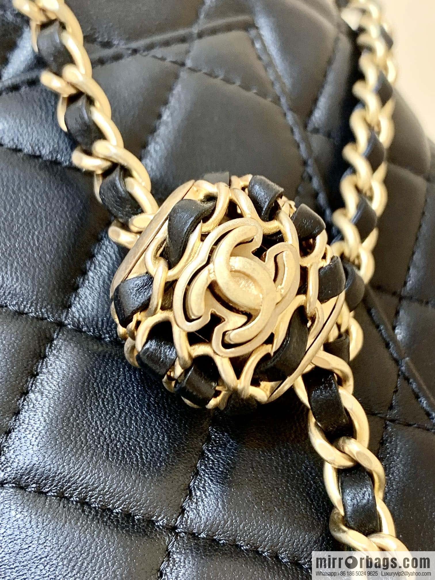 CHANEL 22P Latest Walnut Golden Ball AS1787