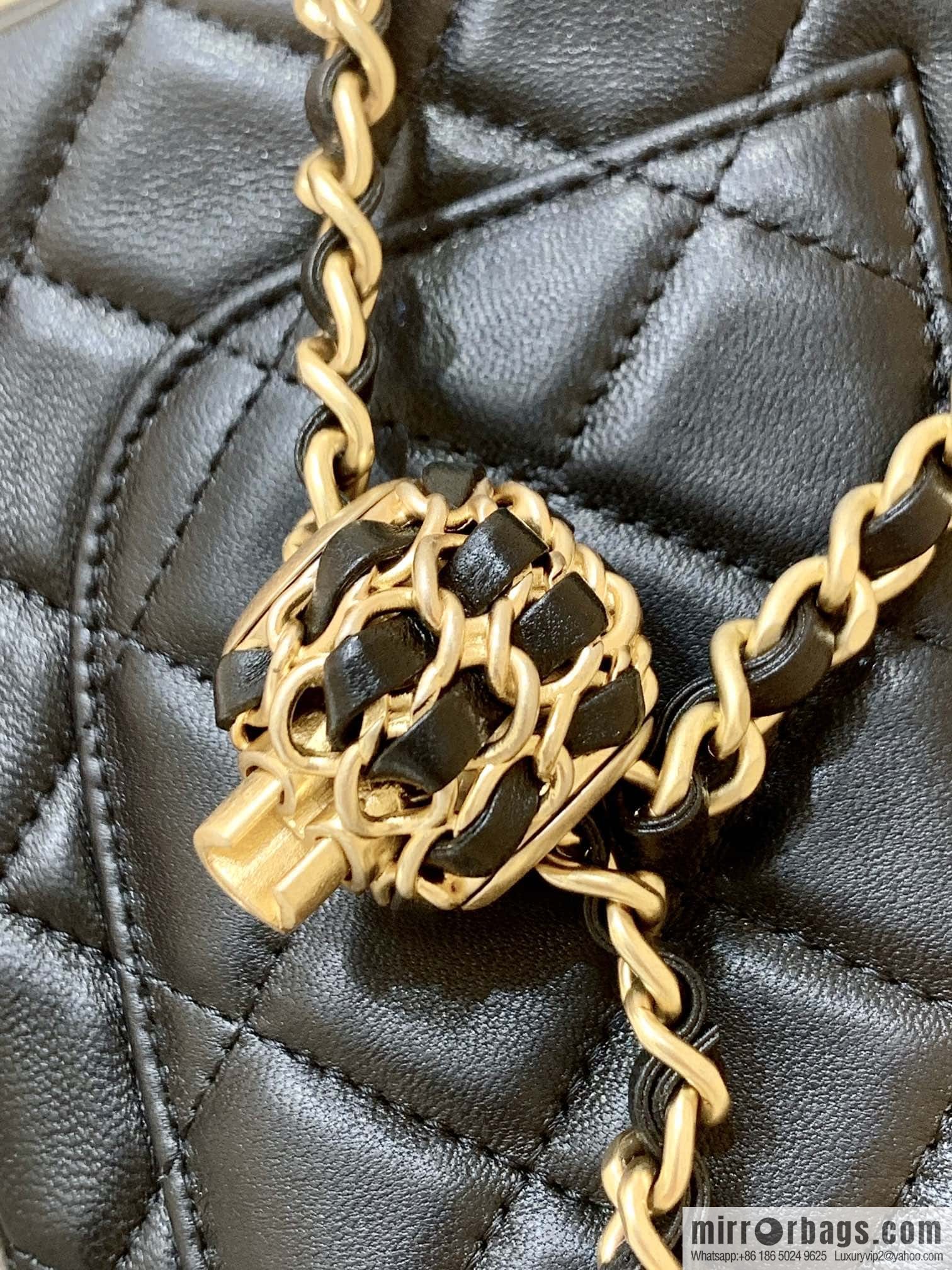 CHANEL 22P Latest Walnut Golden Ball AS1787