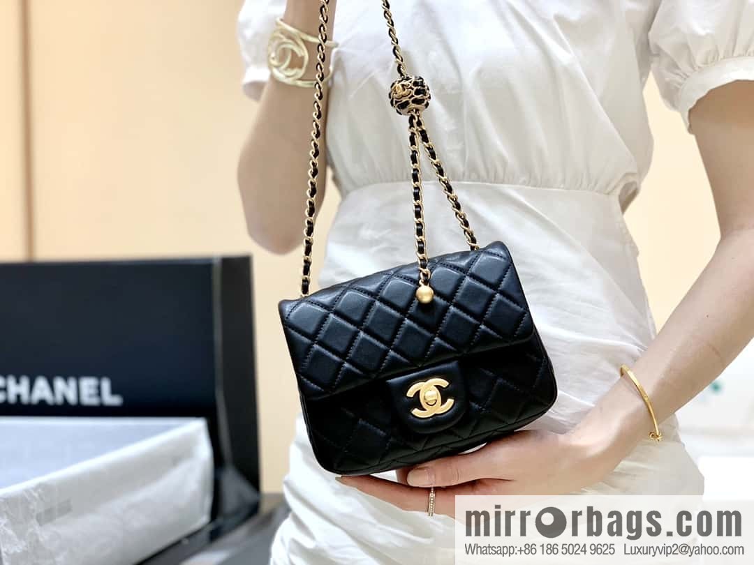 CHANEL 22P Latest Walnut Golden Ball AS1786