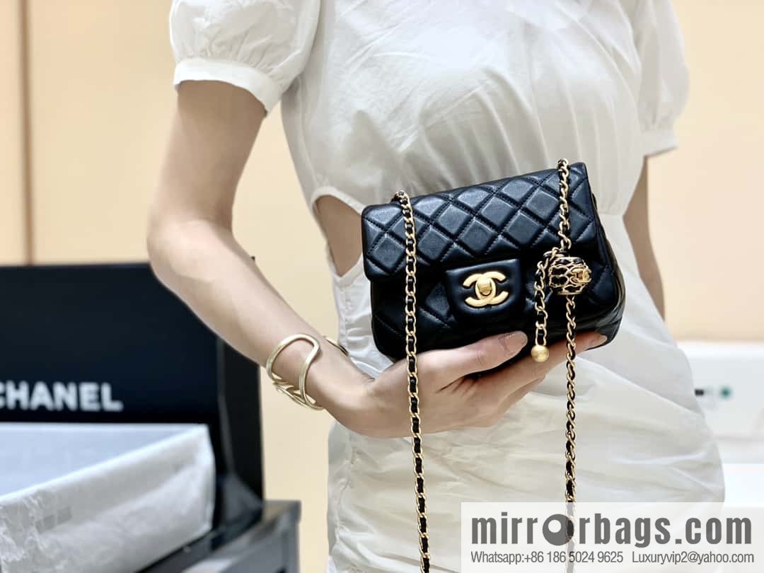 CHANEL 22P Latest Walnut Golden Ball AS1786