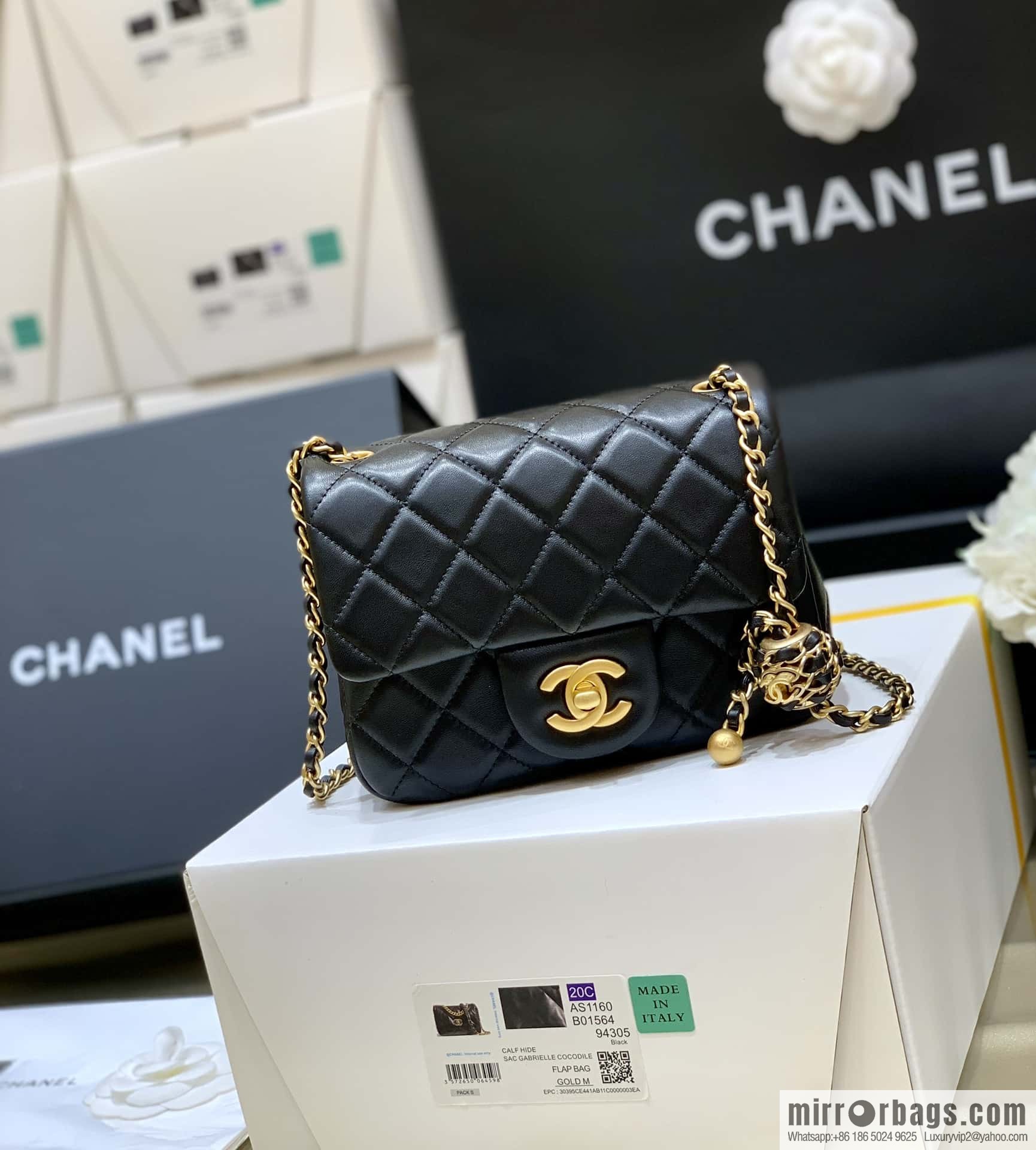 CHANEL 22P Latest Walnut Golden Ball AS1786