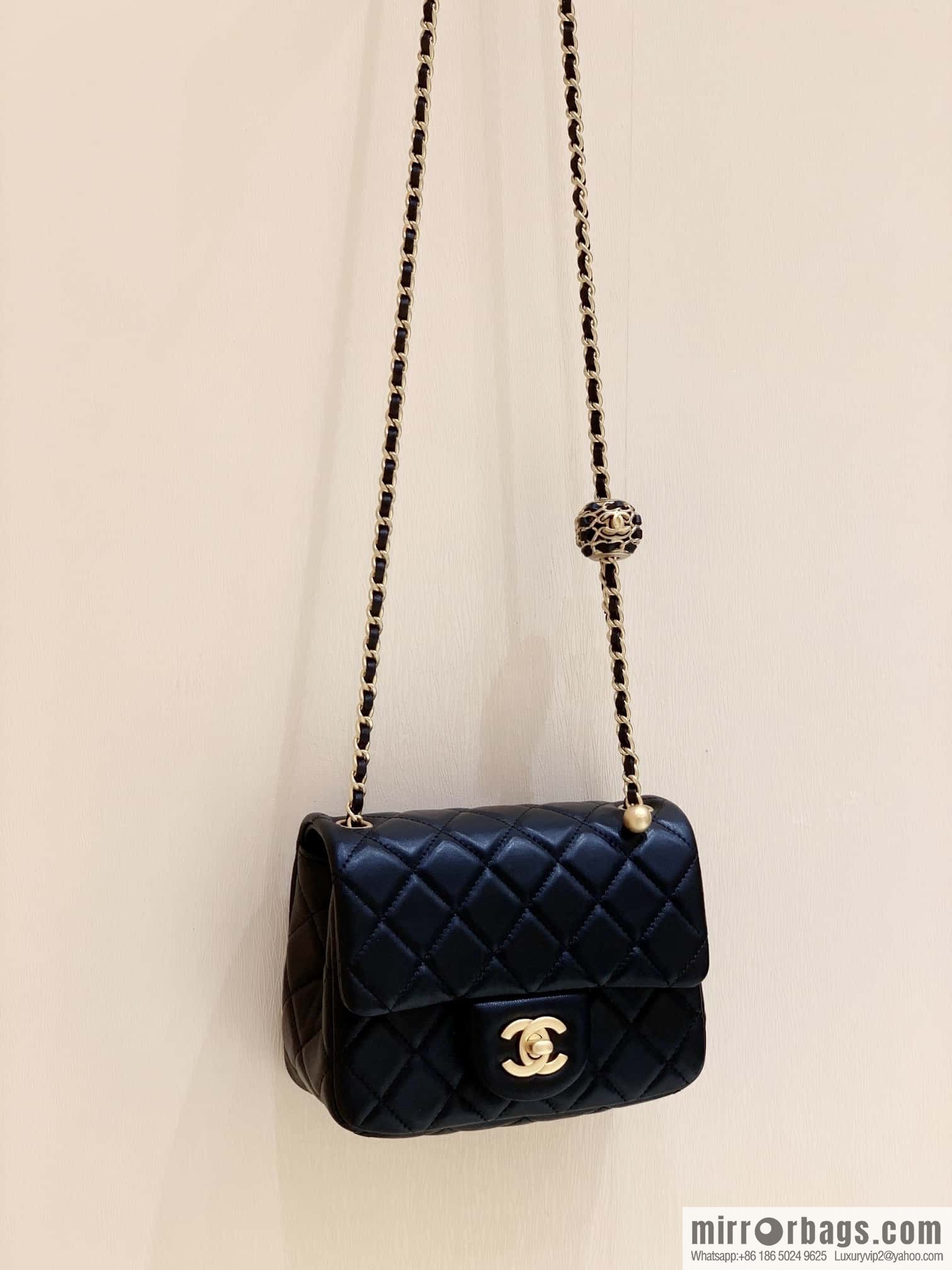 CHANEL 22P Latest Walnut Golden Ball AS1786