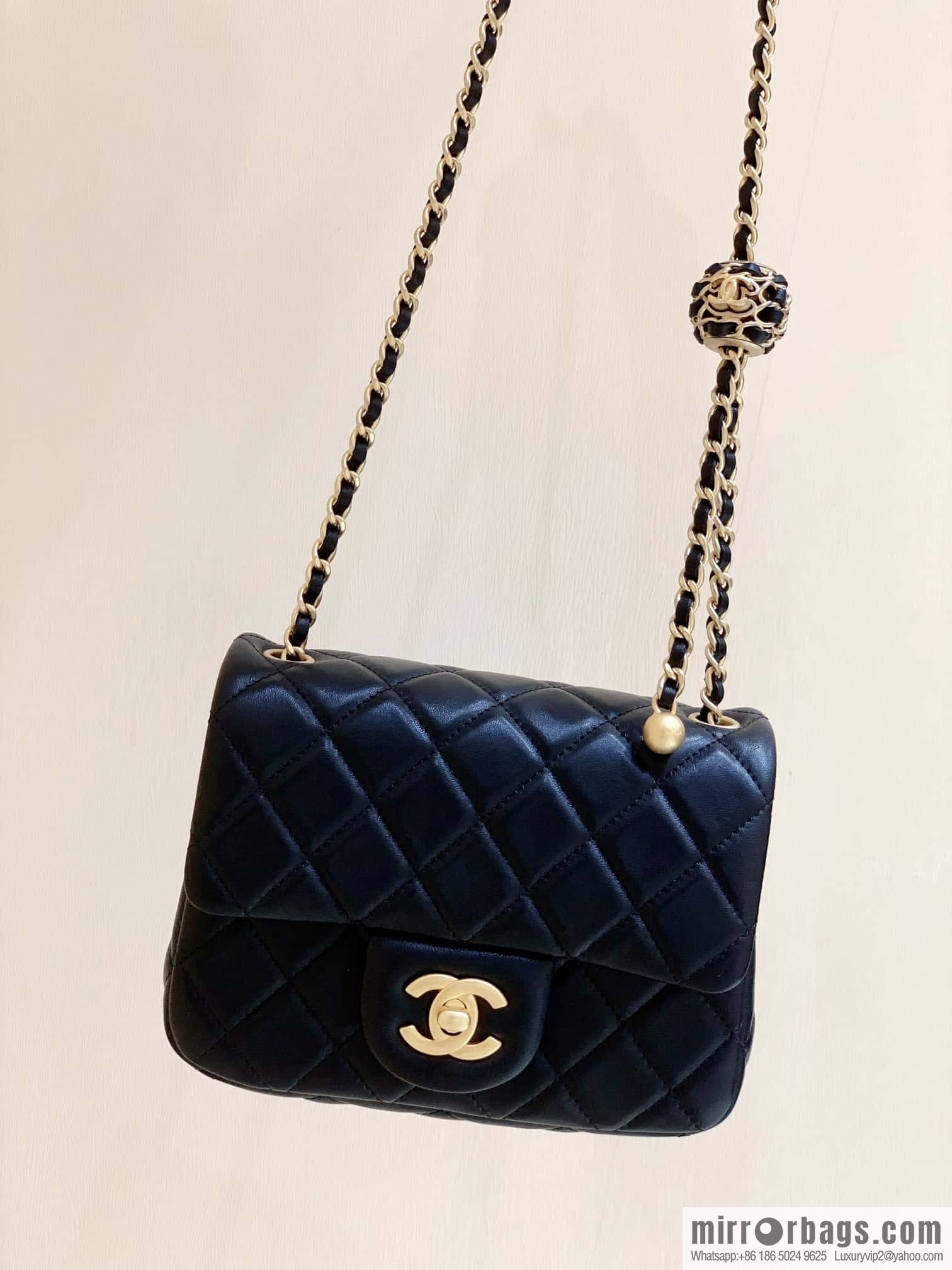 CHANEL 22P Latest Walnut Golden Ball AS1786