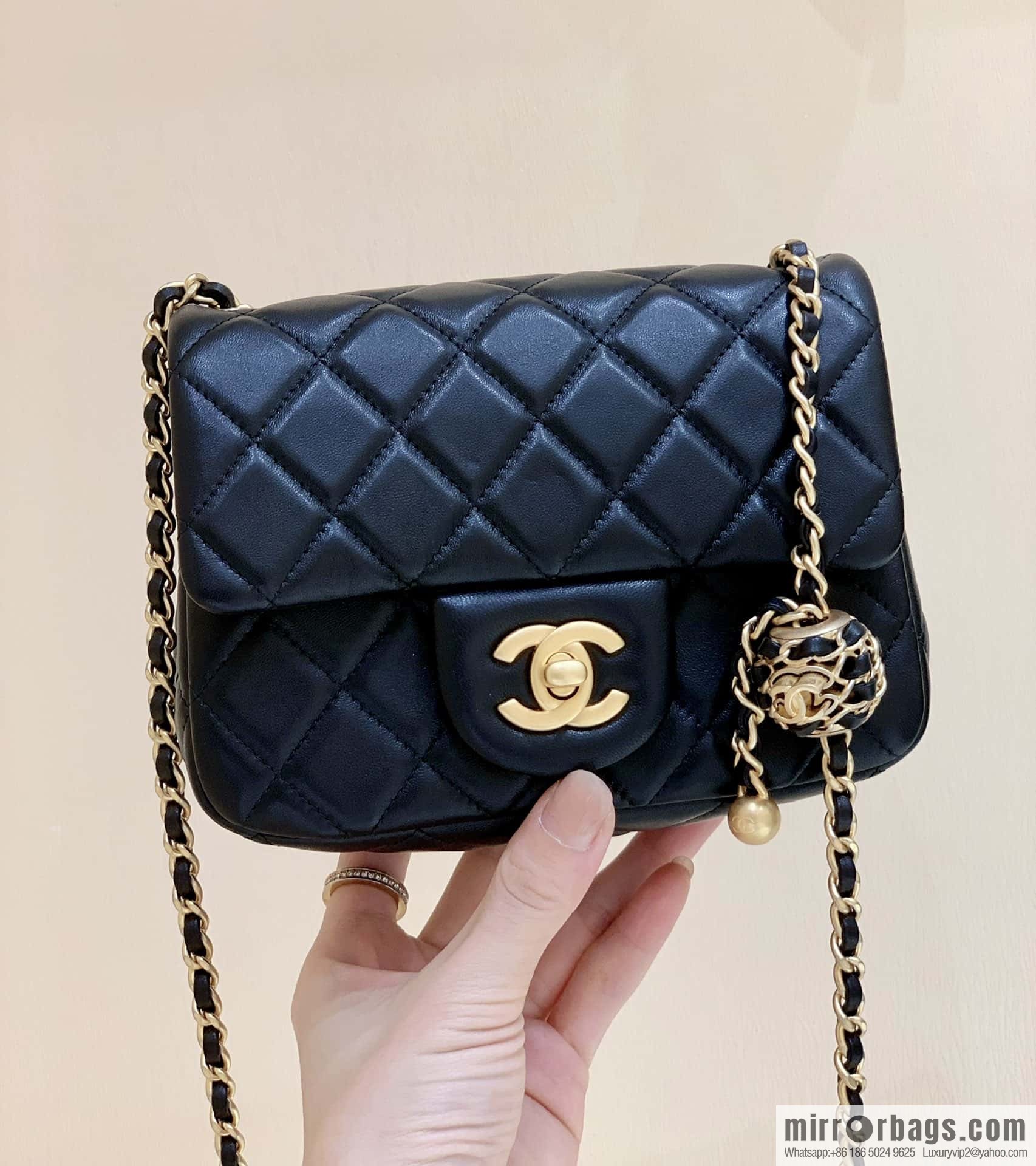 CHANEL 22P Latest Walnut Golden Ball AS1786