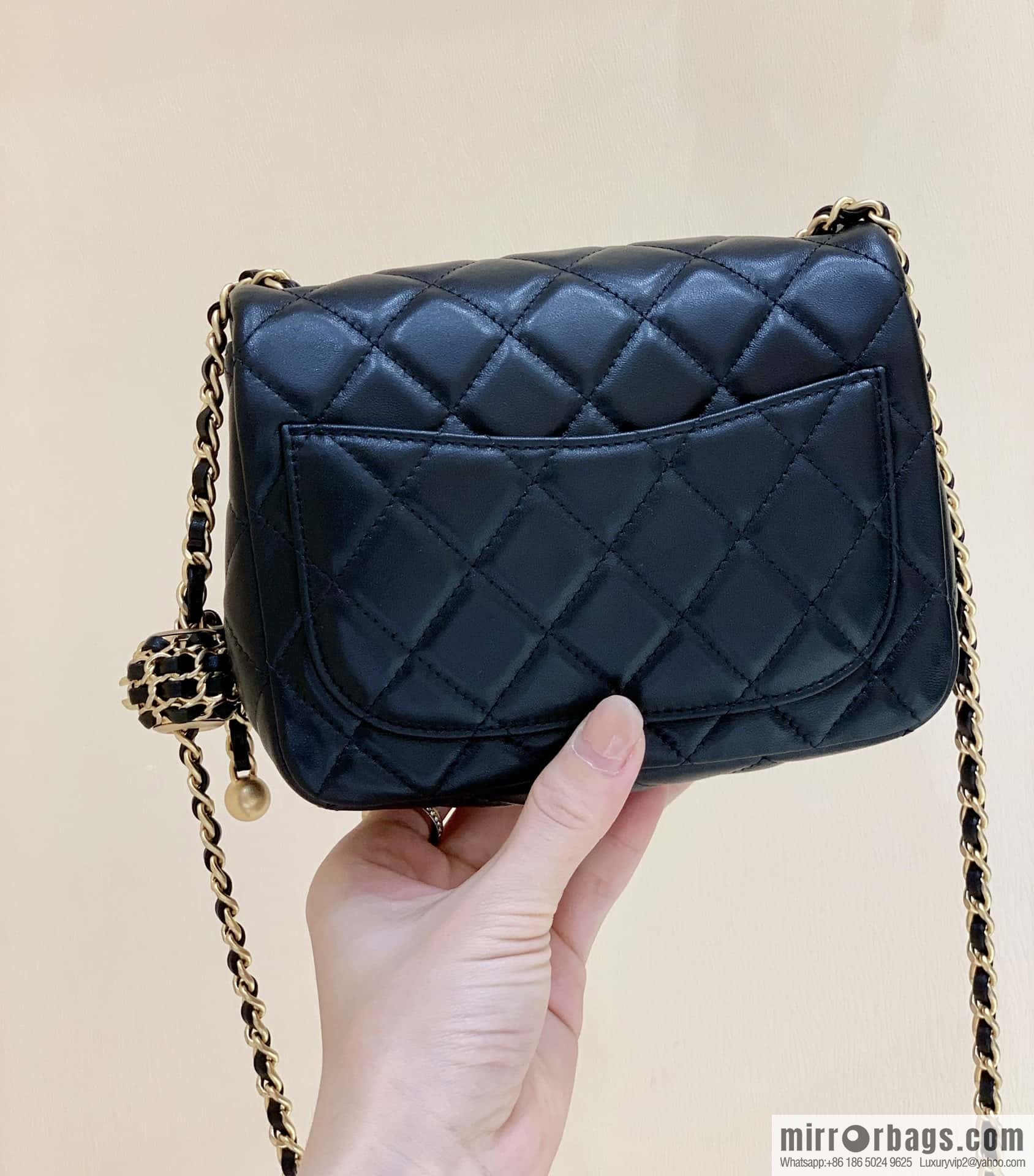 CHANEL 22P Latest Walnut Golden Ball AS1786