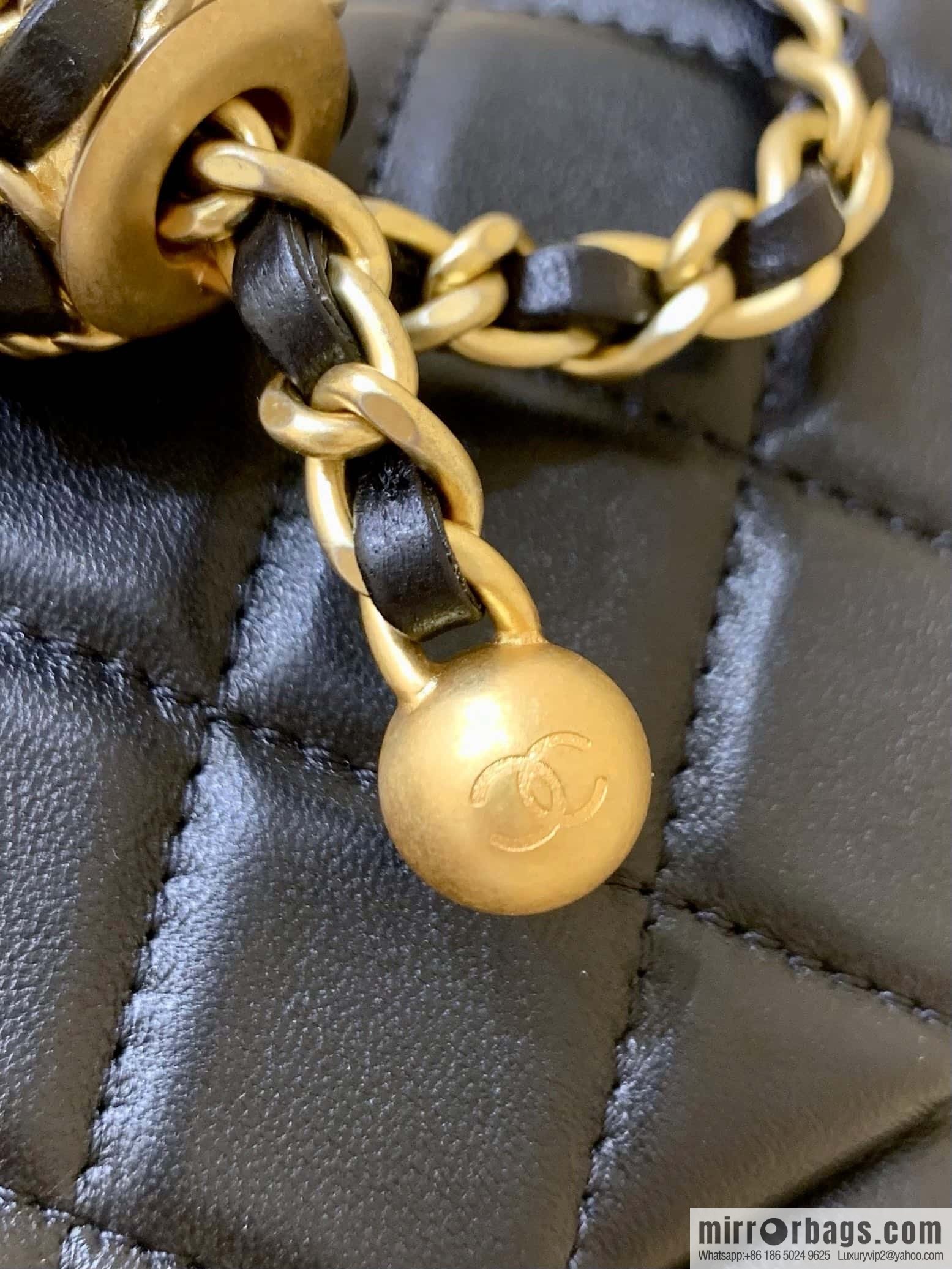 CHANEL 22P Latest Walnut Golden Ball AS1786