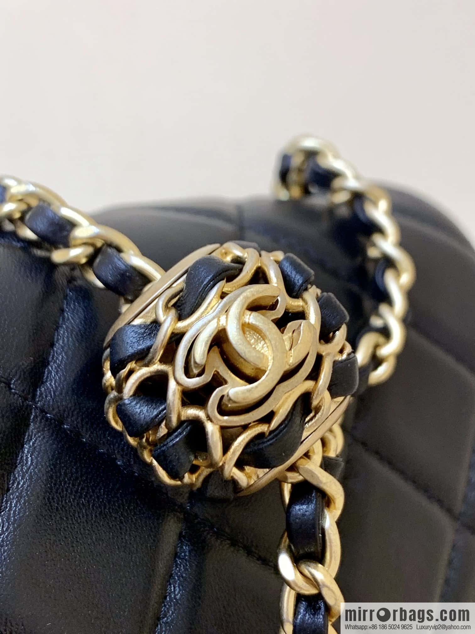 CHANEL 22P Latest Walnut Golden Ball AS1786