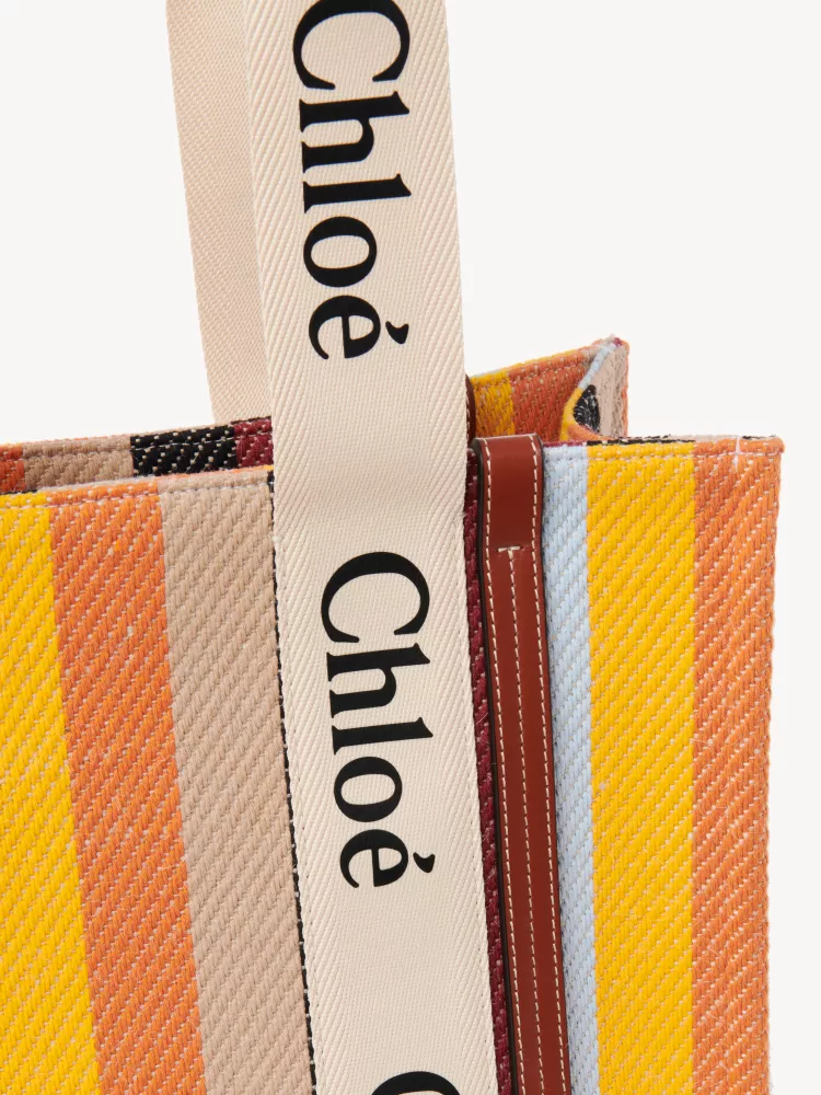 Chloe Rainbow 🌈 Woody Tote Bag, Medium 37CM