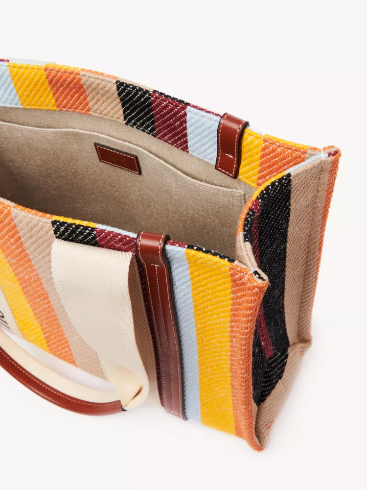 Chloe Rainbow 🌈 Woody Tote Bag, Medium 37CM