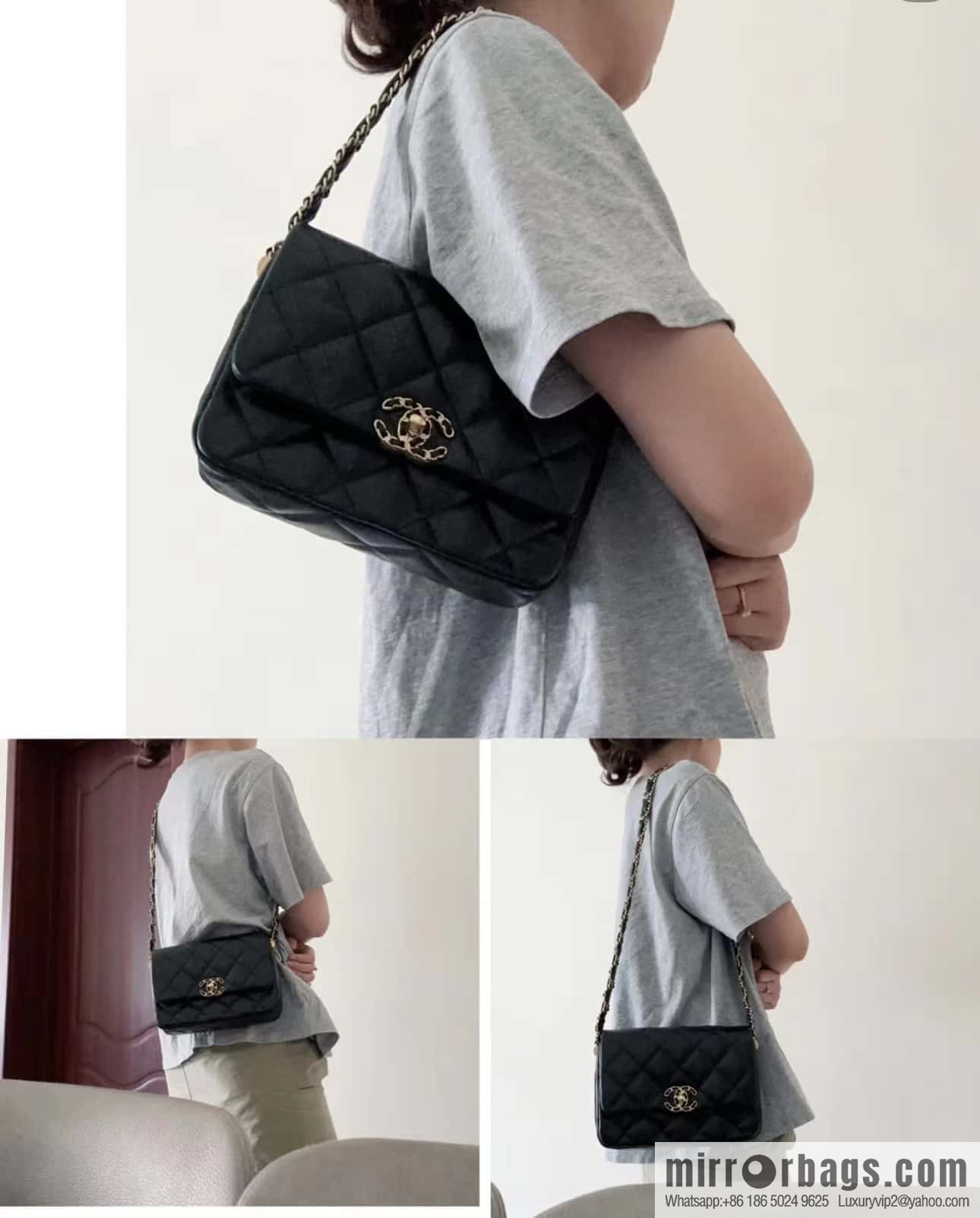 CHANEL 23K Autumn and Winter Series 19 Vintage Tofu Bag AS4423