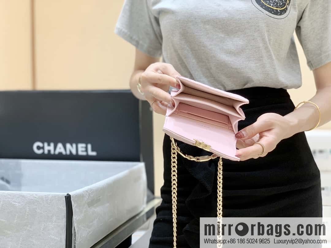 CHANEL 2022cc spring/summer collection, enamel handle small satchel AP2758 pink