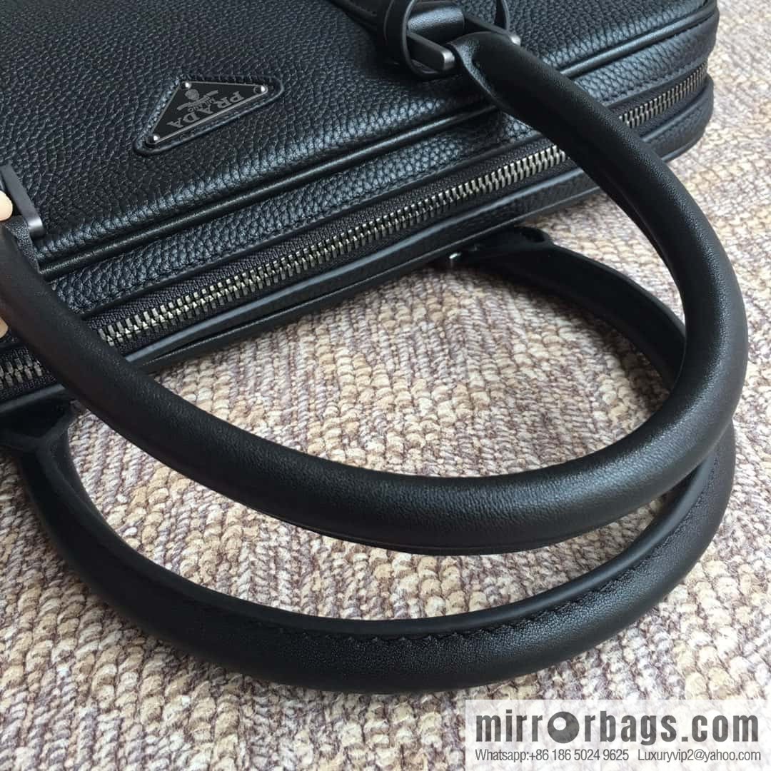 PRADA's latest broken leather briefcase 2VE368