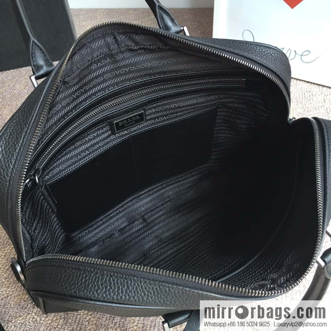 PRADA's latest broken leather briefcase 2VE368