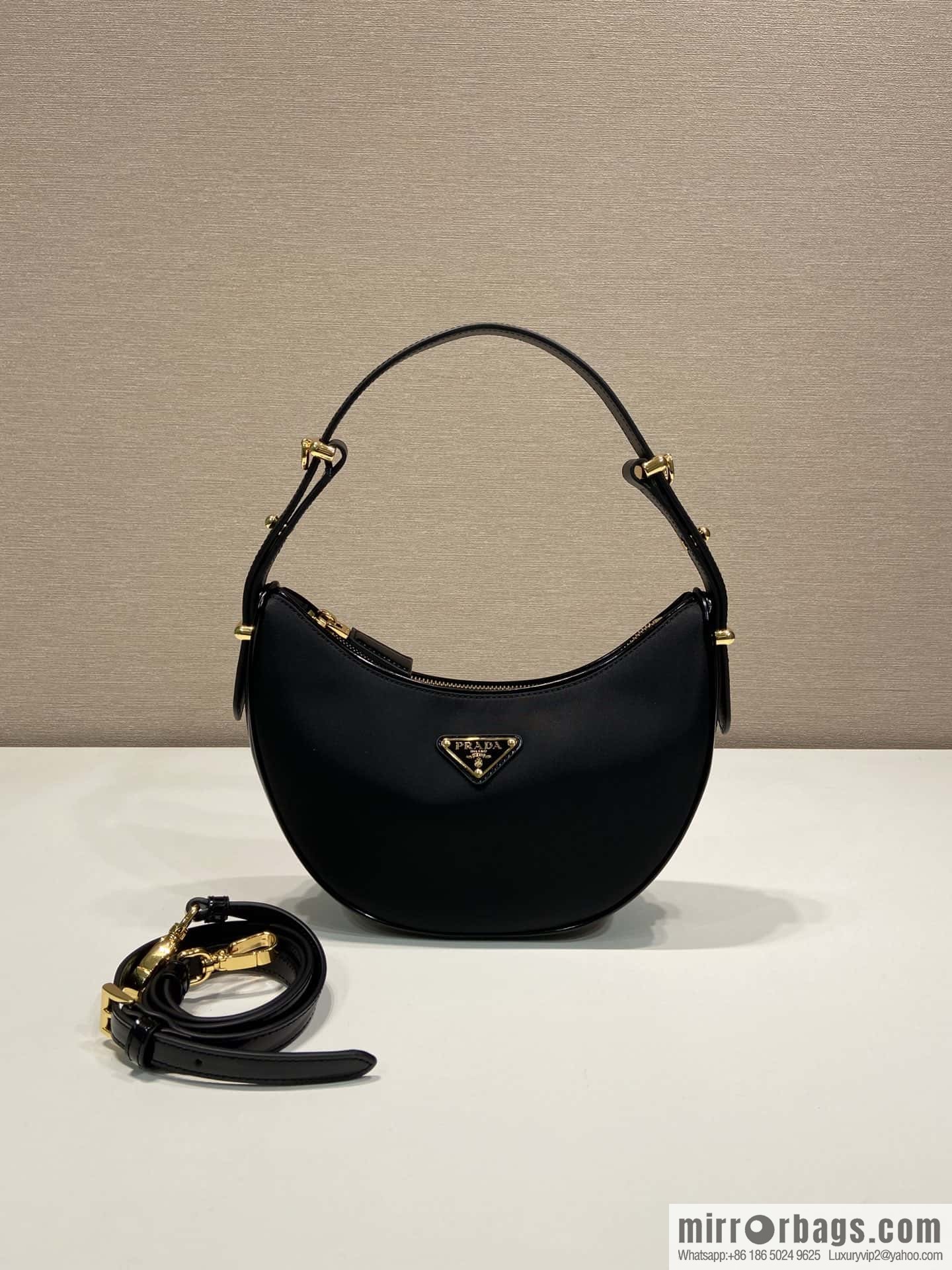 PRADA nylon fabric Moon handbag 1BC194