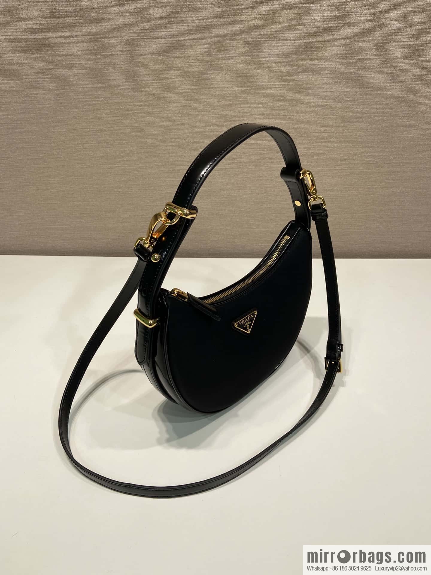 PRADA nylon fabric Moon handbag 1BC194