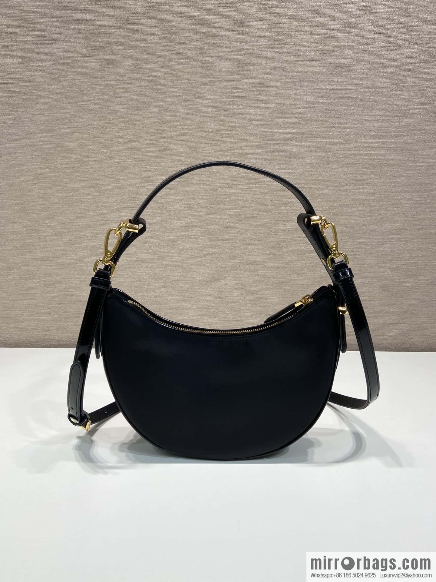 PRADA nylon fabric Moon handbag 1BC194