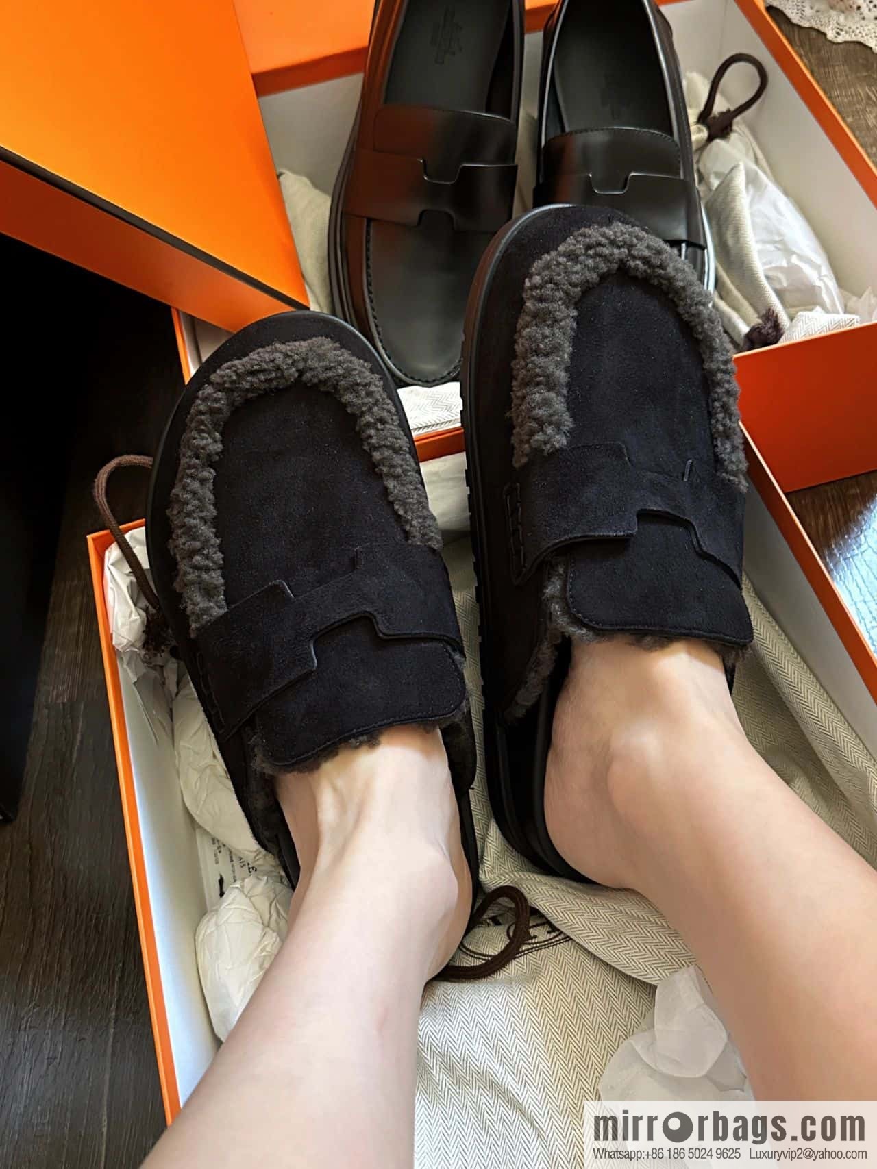 Hermès Müller half-tow Birkenstocks