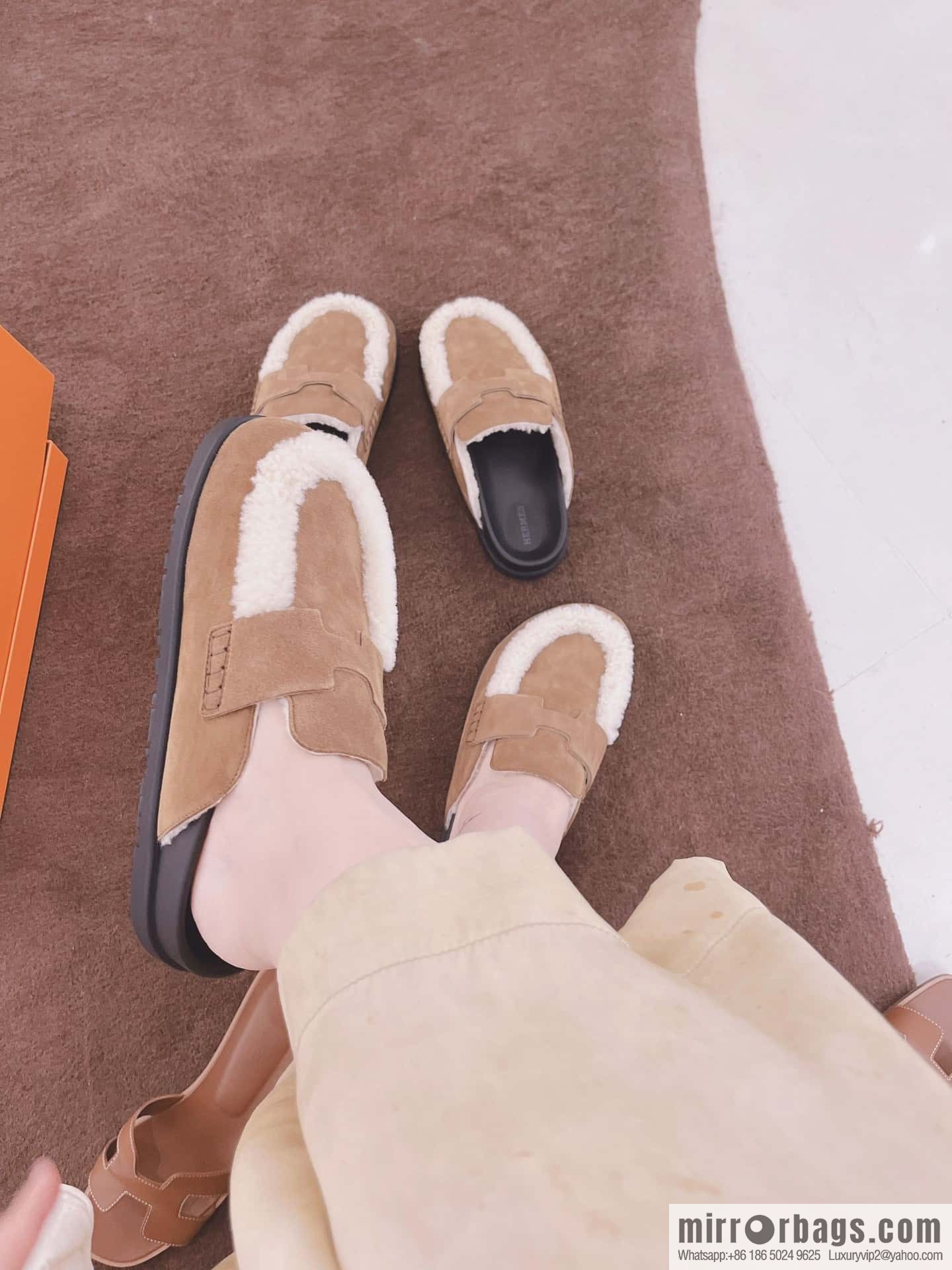 Hermès Müller half-tow Birkenstocks