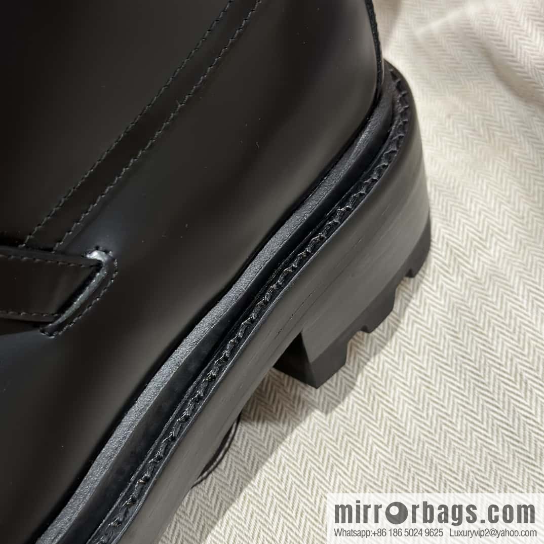 Hermès glossy calfskin Funk and ankle boots