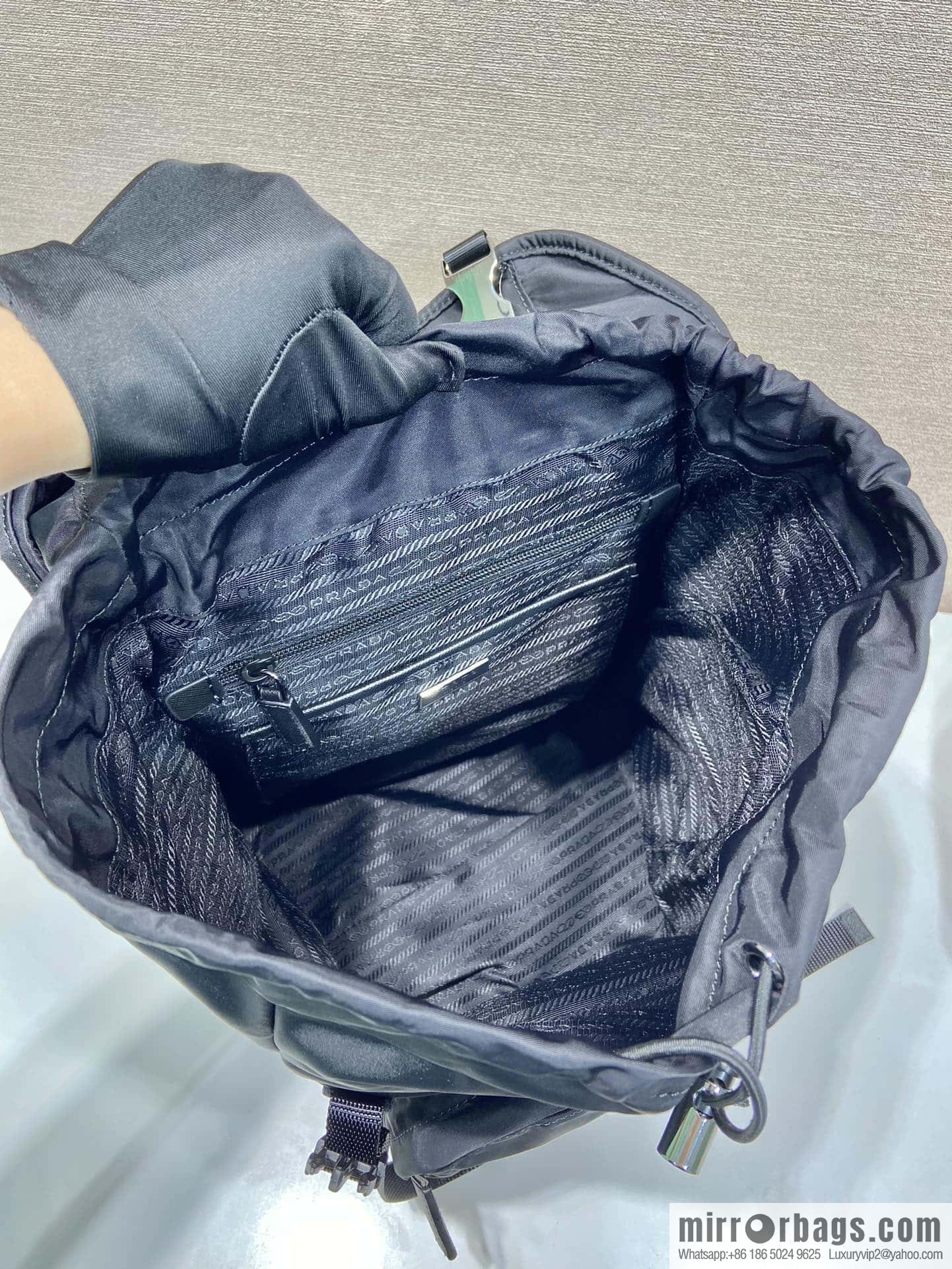 PRADA women's nylon backpack 1BZ039