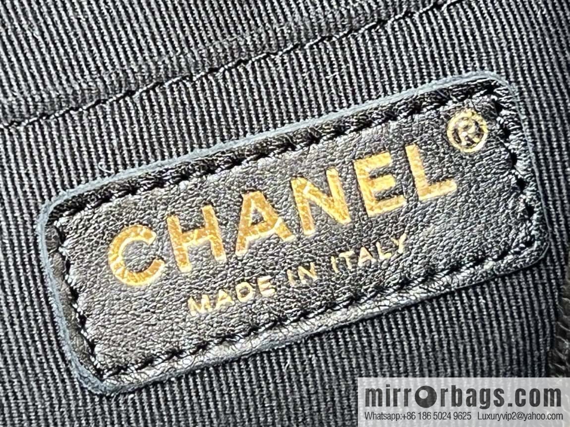 CHANEL 23K autumn and winter series duma tank double backpack AS4399 black