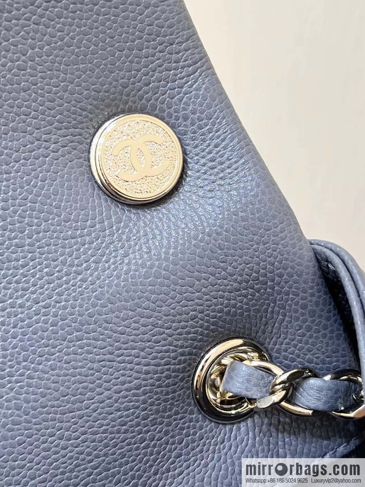 CHANEL 23K autumn and winter series duma tank double backpack AS4399 gray