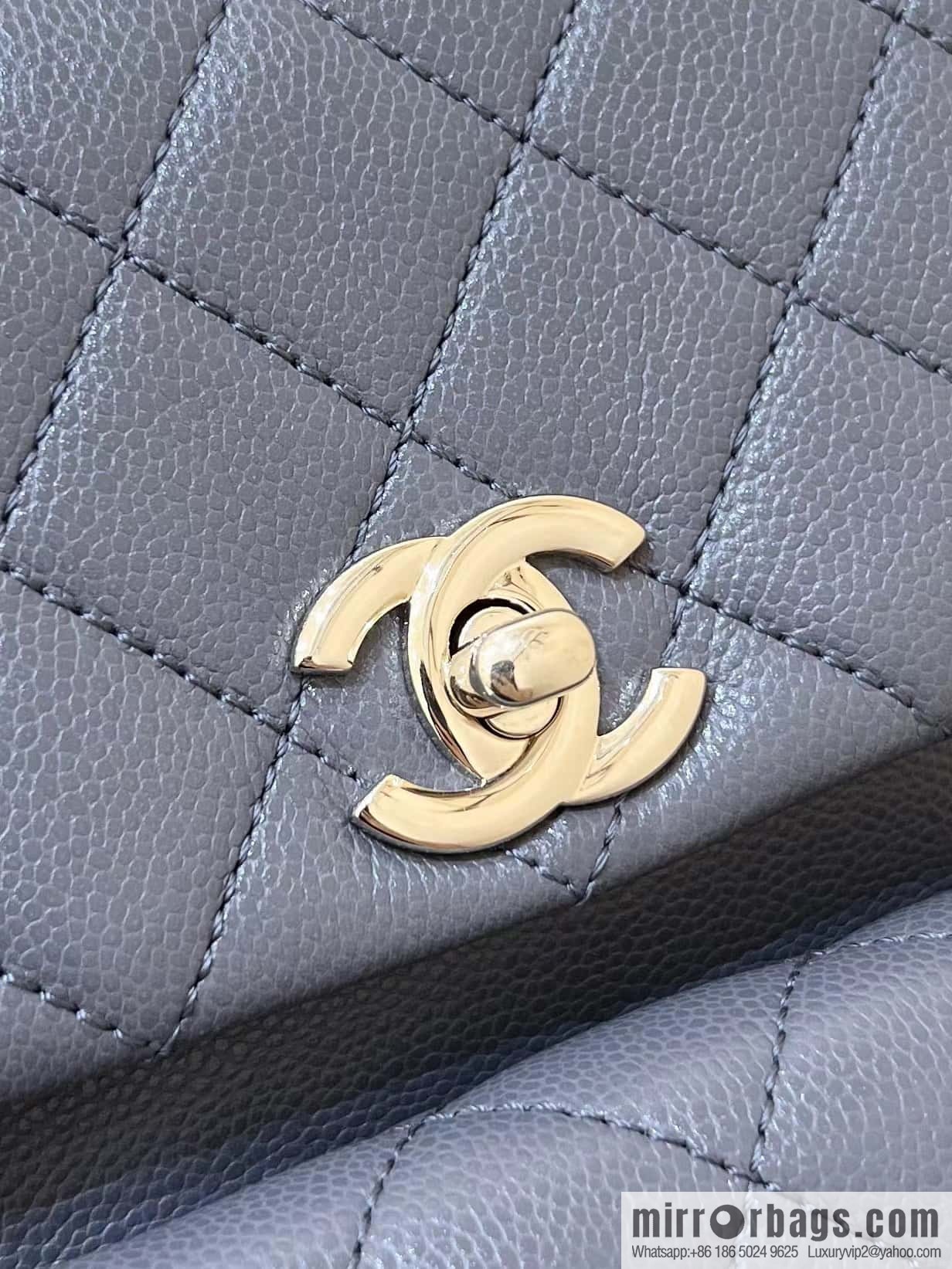 CHANEL 23K autumn and winter series duma tank double backpack AS4399 gray
