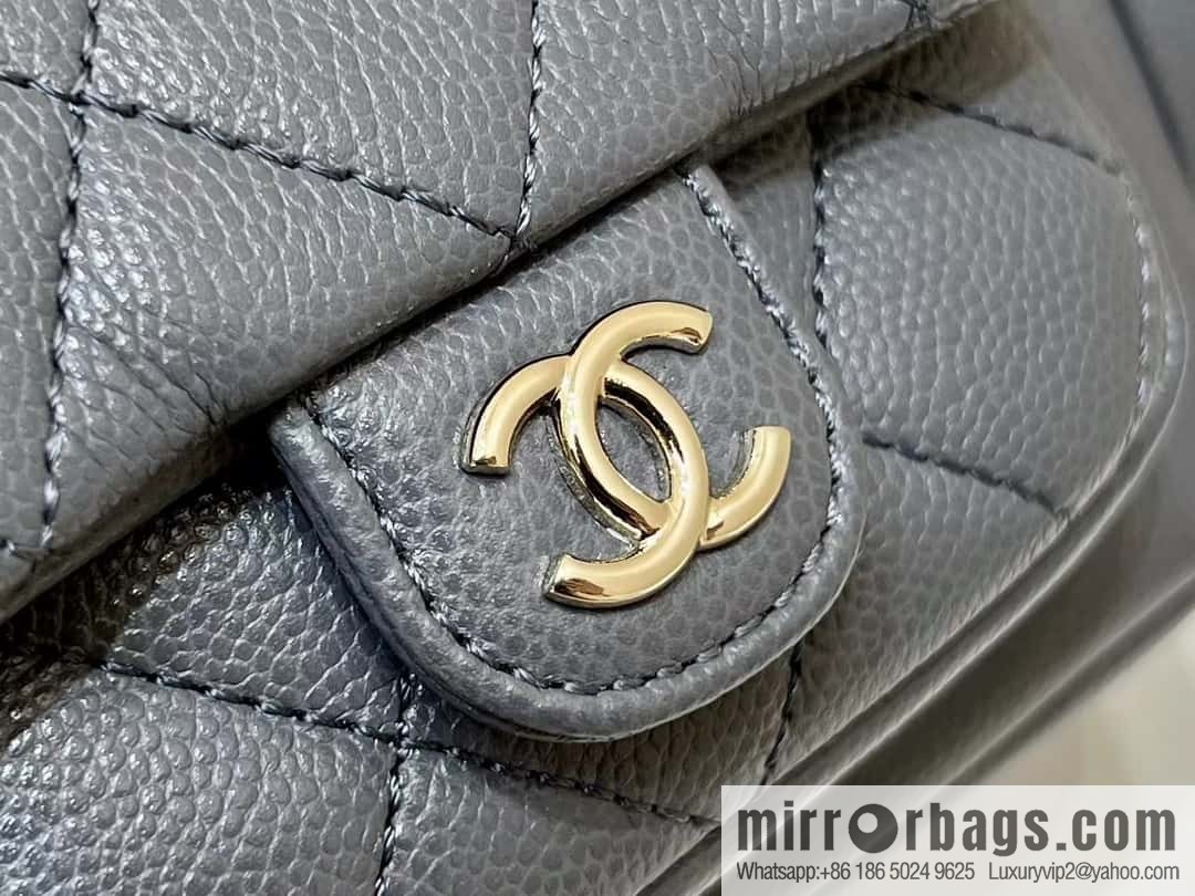 CHANEL 23K autumn and winter series duma tank double backpack AS4399 gray