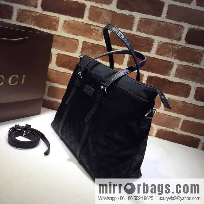 GUCCI nylon briefcase 387067g pressed cloth