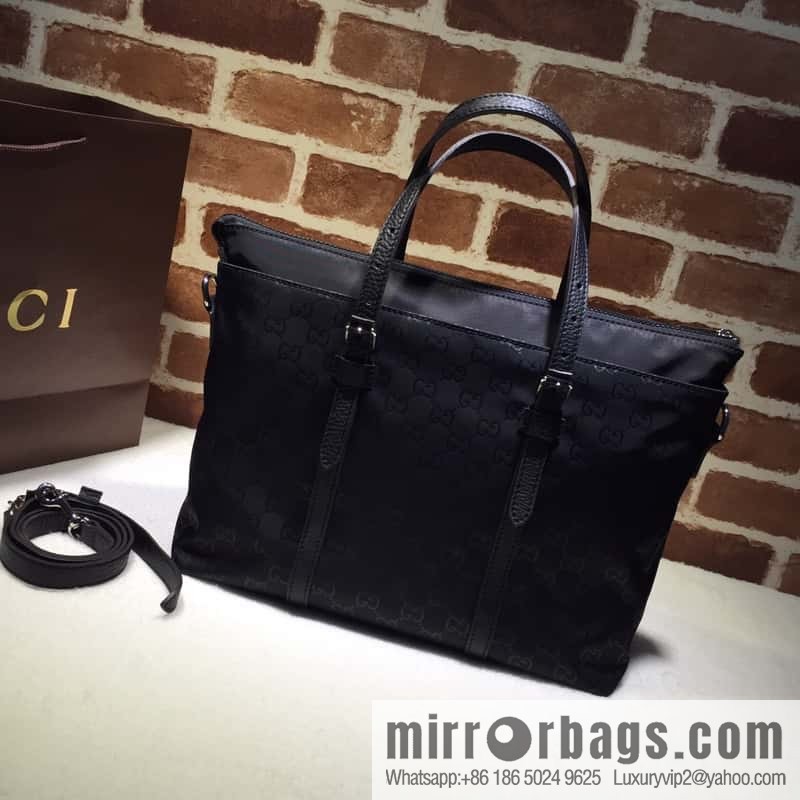 GUCCI nylon briefcase 387067g pressed cloth