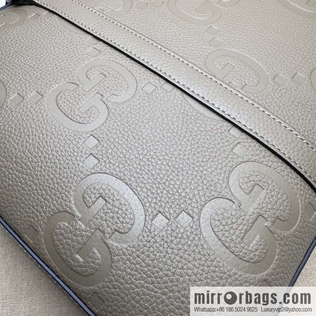 GUCCI super double G briefcase 658573 gray Li press G