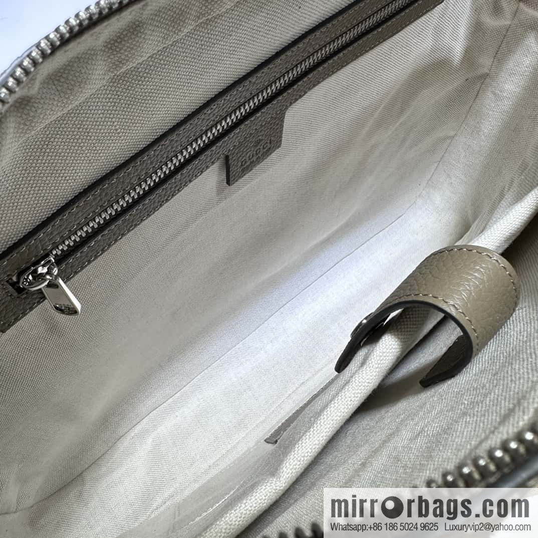 GUCCI super double G briefcase 658573 gray Li press G
