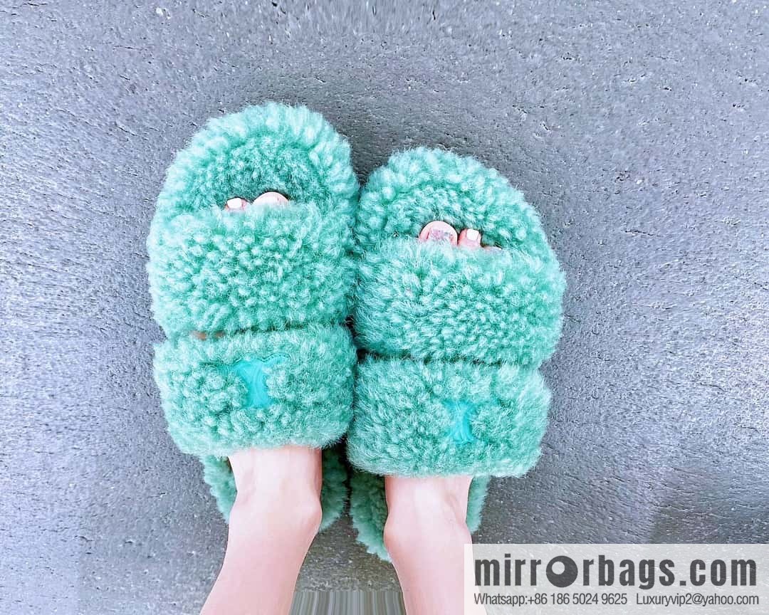 CELINE Autumn and winter Arc de Triomphe Mao Mao slippers