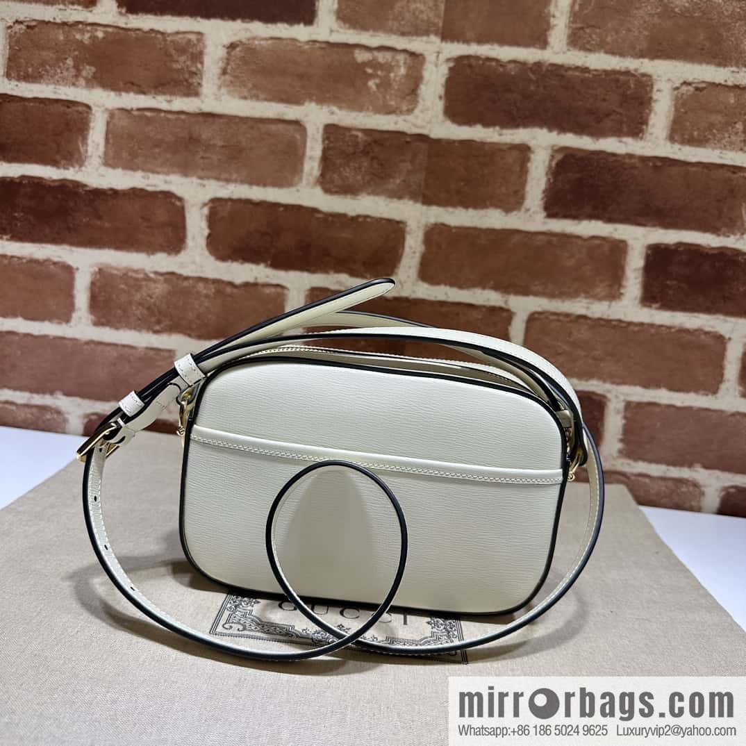 Gucci Horsebit 1955 series small shoulder backpack 760196 meters white full leather