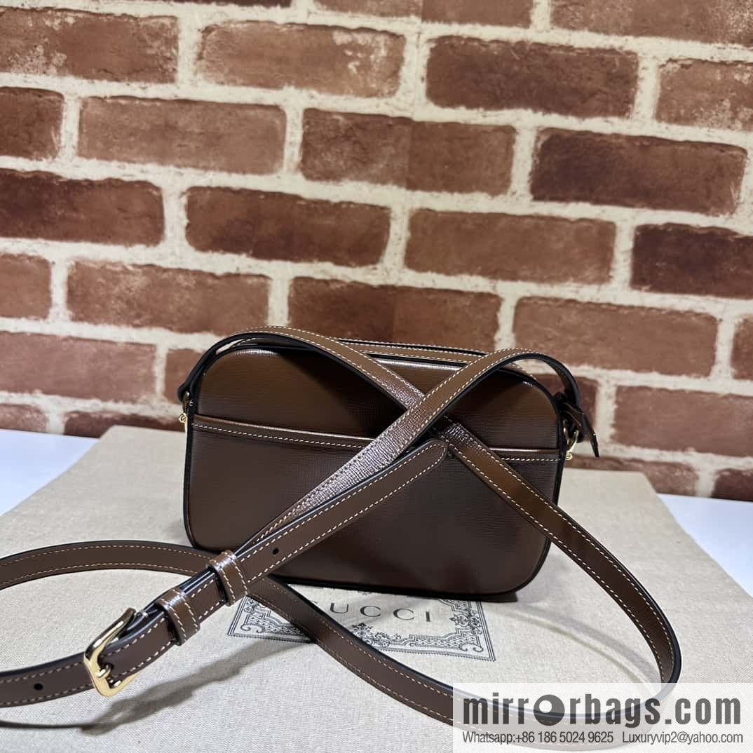 Gucci Horsebit 1955 series small shoulder backpack 760196 brown full leather