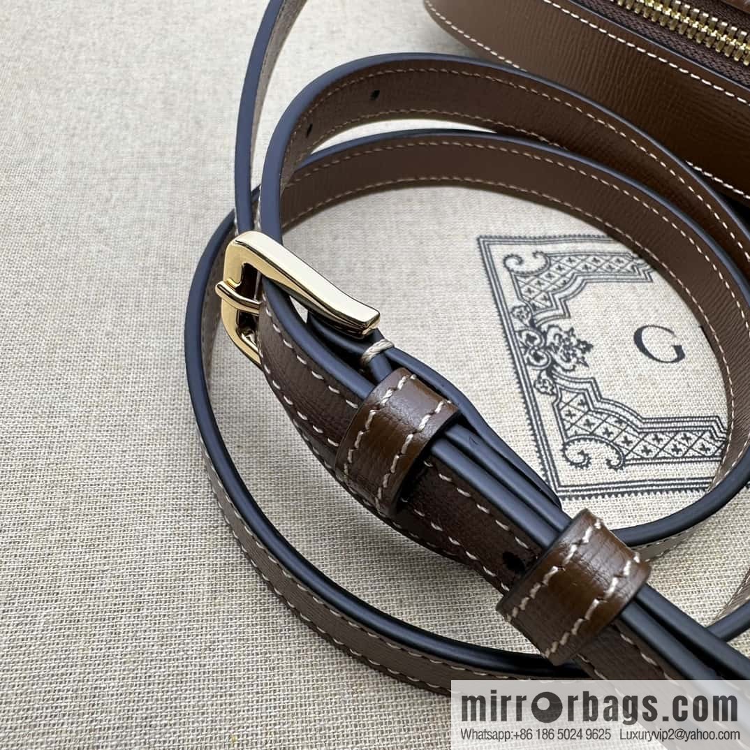 Gucci Horsebit 1955 series small shoulder backpack 760196 brown full leather