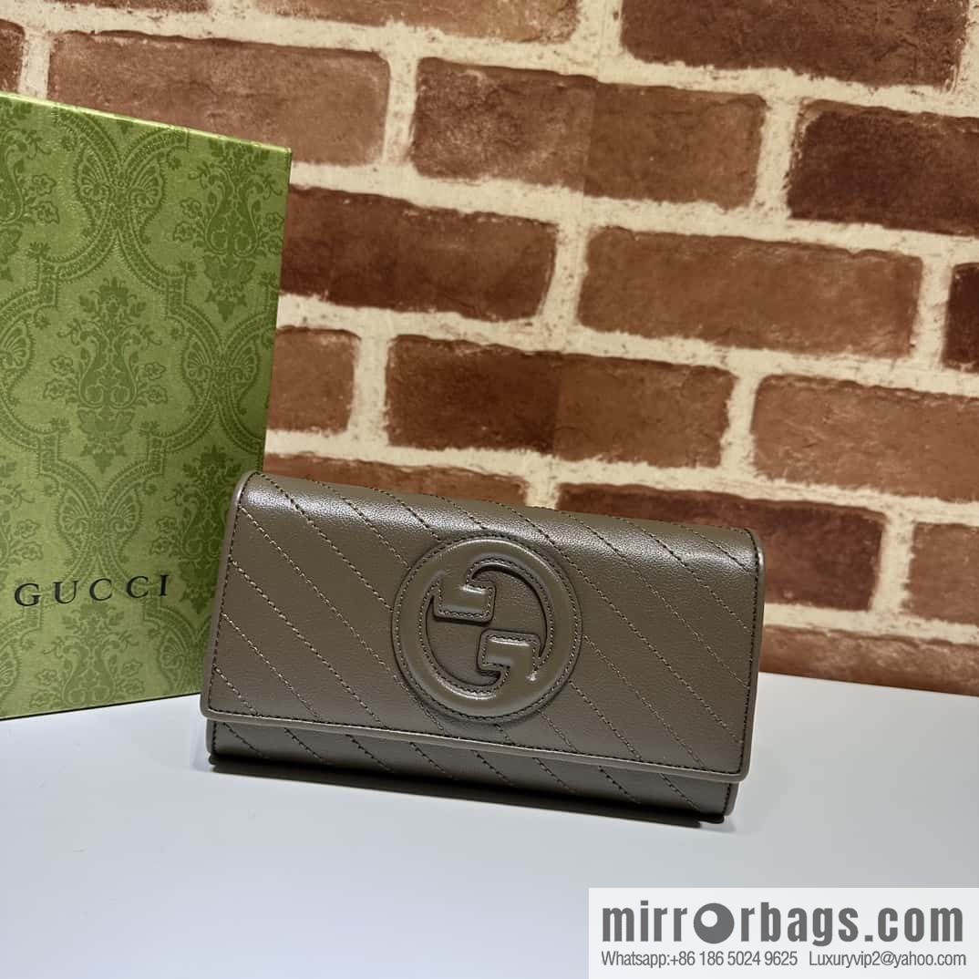 Gucci Blondie series long wallet 760302 gray